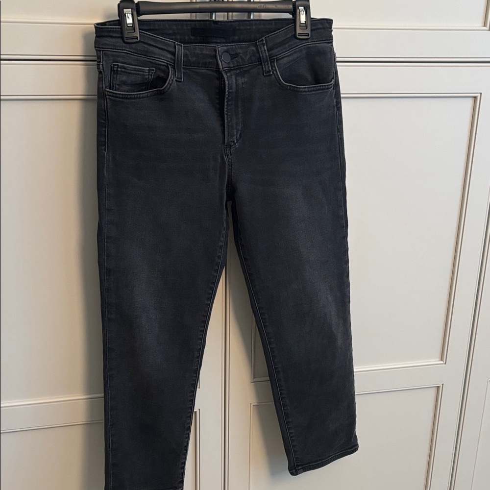 Joe's Jeans Black Skinny Stretch Denim Crop 29.